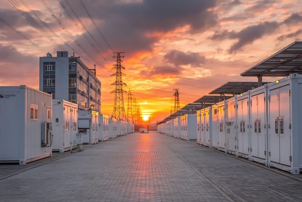 Gewerblicher Batteriespeicher im Containerformat